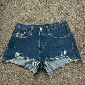 Denim Distressed Women's Shorts